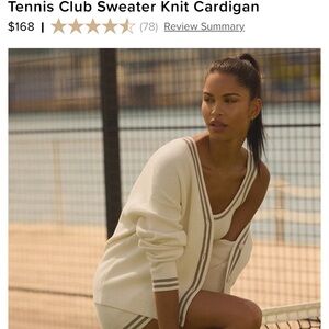 Nwt Alo yoga tennis club sweater